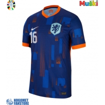 Nizozemska Joey Veerman #16 Gostujuci Dres EP 2024 Kratak Rukav